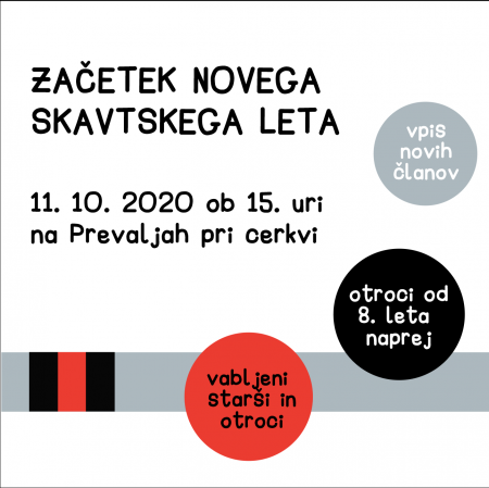 Novo skavtsko leto Začetek novega skavtskega leta